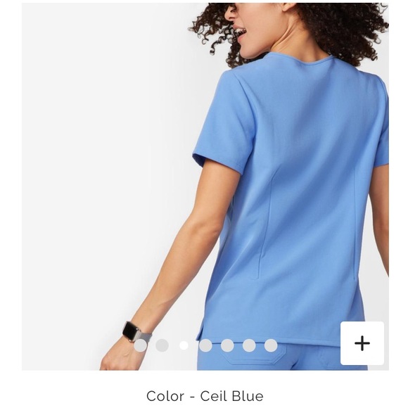 Catarina One-Pocket Scrub Top FIGS - Picture 3 of 3